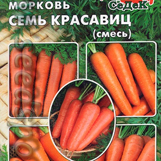 Морковь Семь красавиц, Смесь лучших сортов, 2 г