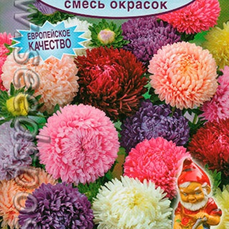 Астра карликовая Гном, Смесь, однолетник, 0,2 г