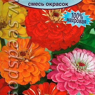 Цинния махровая Тополино, Смесь, 0,2 г